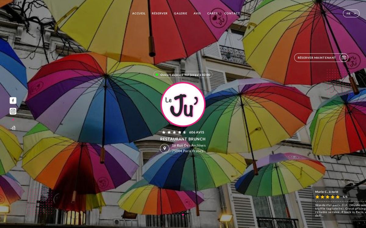 Aperçu du site Le Ju — Paris